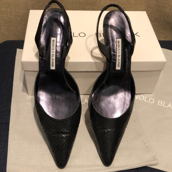Manolo Blahnik Slingbacks - Picture 3 of 11
